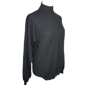 CHARTER CLUB 100% Cashmere Black Turtleneck Sweater Long Sleeve Womens S Small